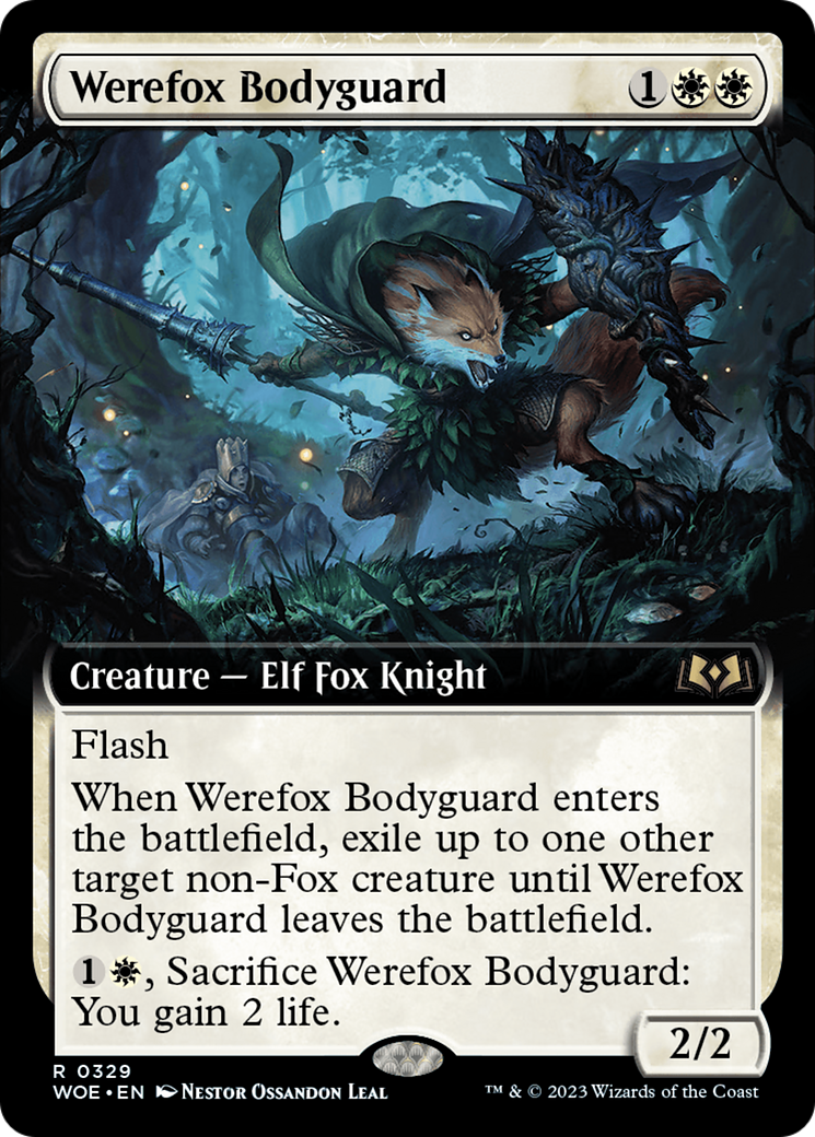 Werefox Bodyguard (Extended Art) [Wilds of Eldraine] | Empire Gaming NC