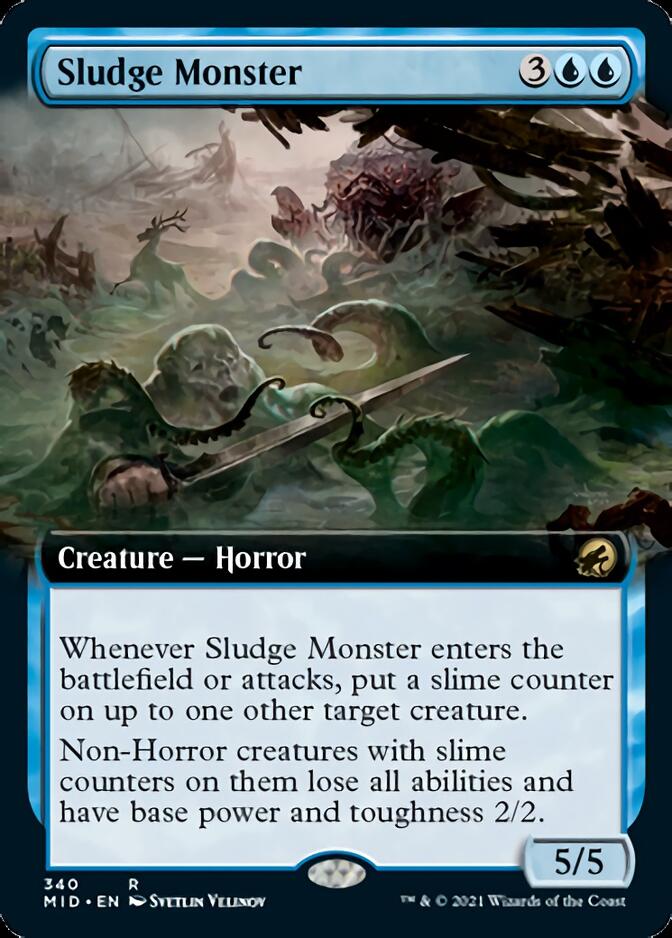 Sludge Monster (Extended Art) [Innistrad: Midnight Hunt] | Empire Gaming NC