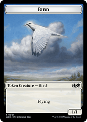 Bird // Food (0010) Double-Sided Token [Wilds of Eldraine Tokens] | Empire Gaming NC