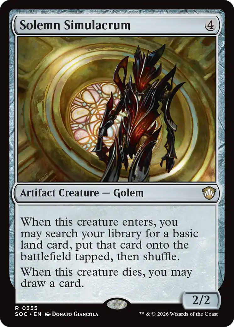 Solemn Simulacrum [Secrets of Strixhaven Commander] | Empire Gaming NC