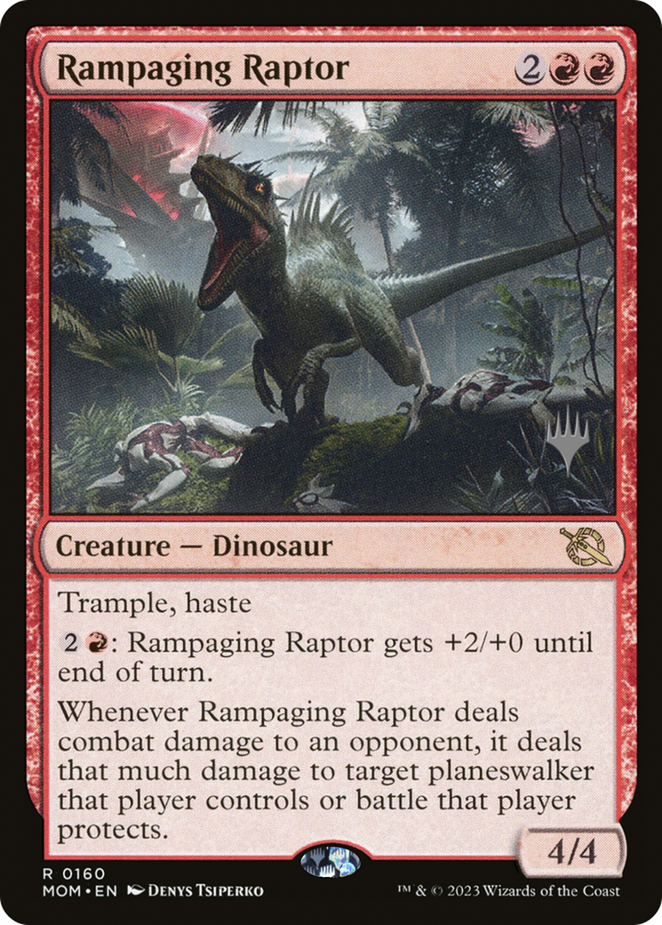 Rampaging Raptor (Promo Pack) [March of the Machine Promos] | Empire Gaming NC