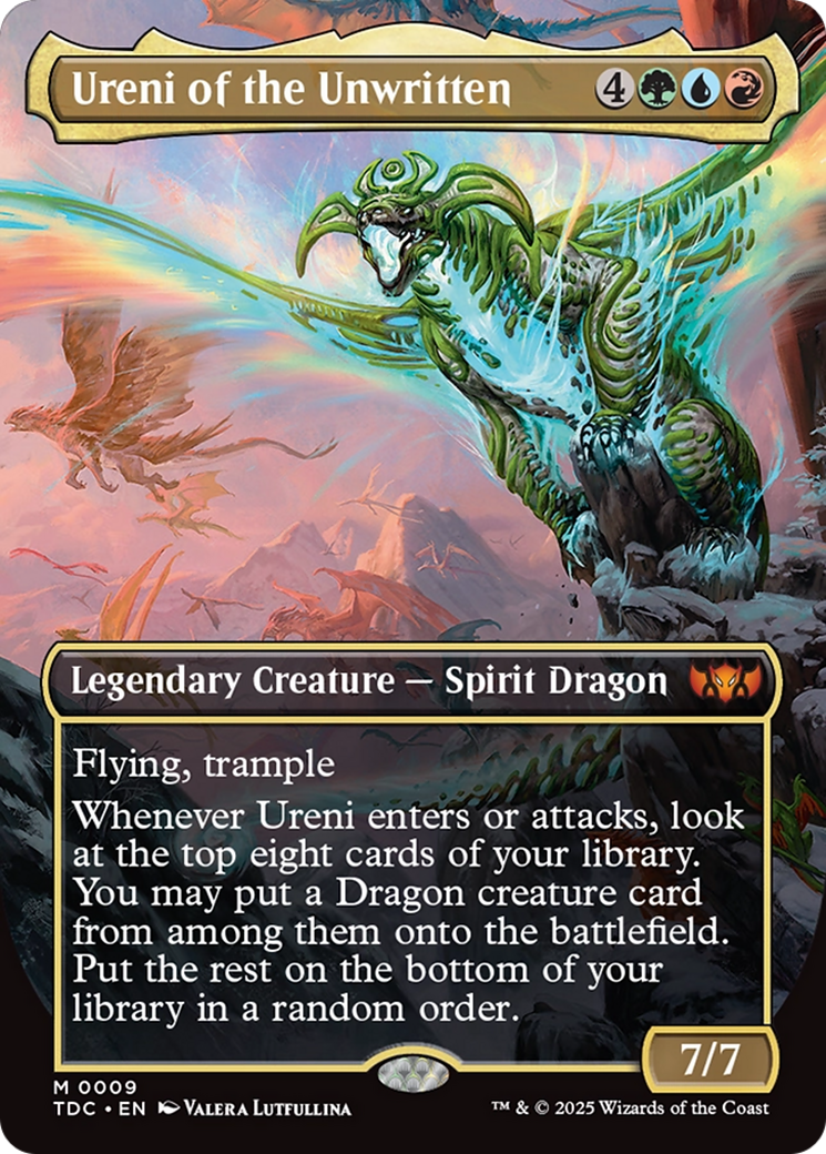 Ureni of the Unwritten (Borderless) [Tarkir: Dragonstorm Commander] | Empire Gaming NC