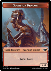 Scorpion Dragon // Plot Double-Sided Token [Outlaws of Thunder Junction Tokens] | Empire Gaming NC