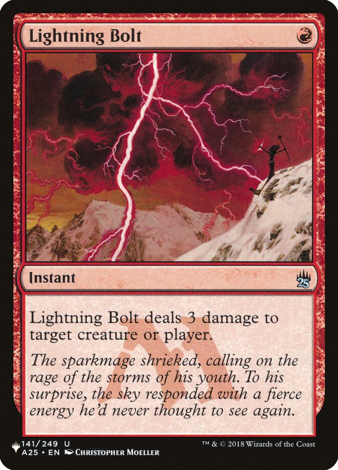 Lightning Bolt (141/249) [The List] | Empire Gaming NC