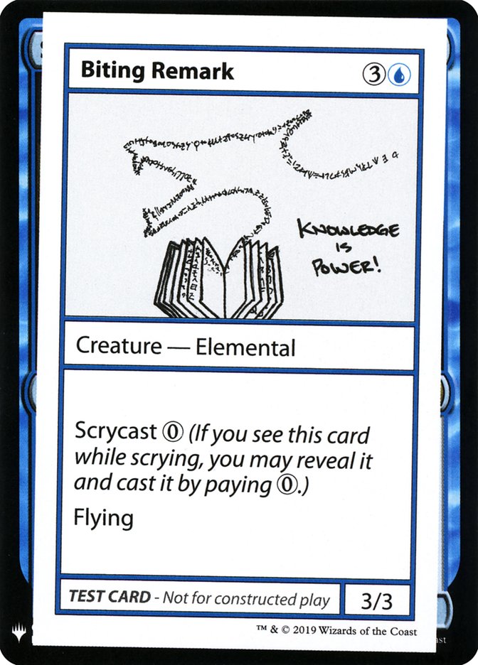 Biting Remark [Mystery Booster Playtest Cards] | Empire Gaming NC