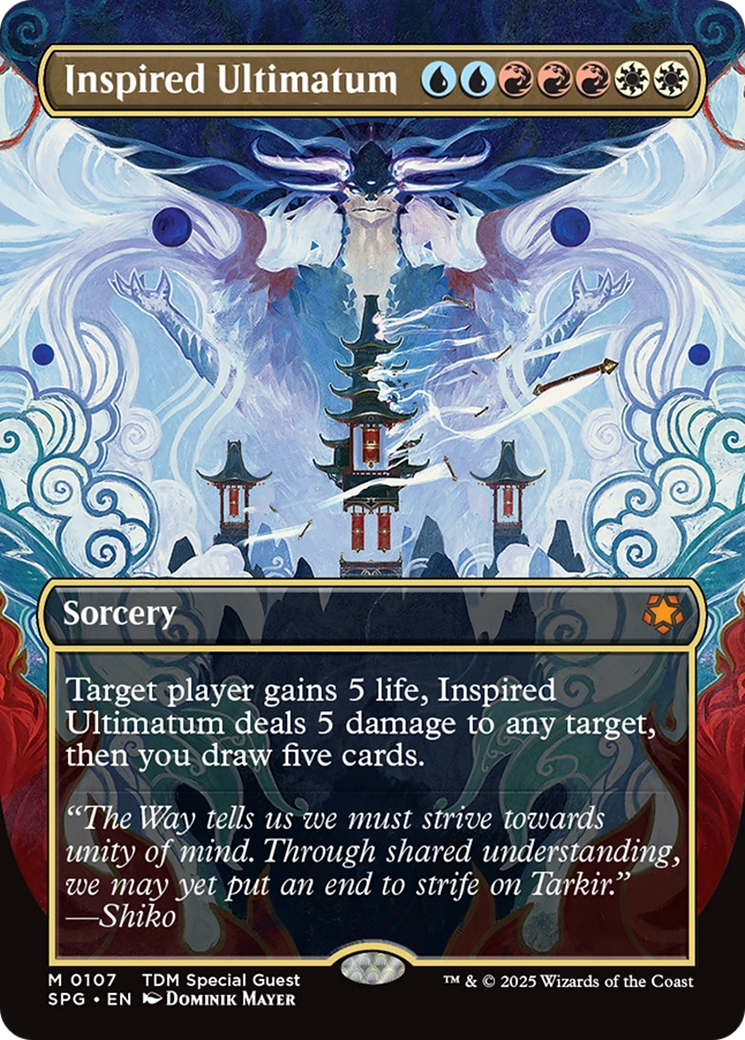 Inspired Ultimatum (Borderless) [Tarkir: Dragonstorm Special Guests] | Empire Gaming NC