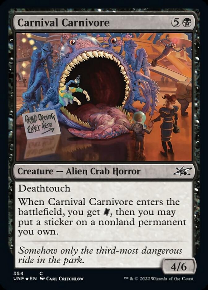 Carnival Carnivore (Galaxy Foil) [Unfinity] | Empire Gaming NC