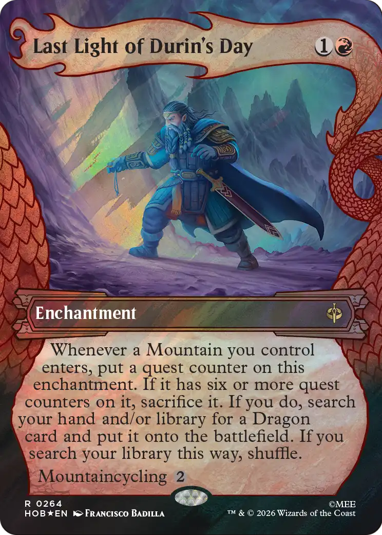 Last Light of Durin's Day (Showcase) (Surge Foil) [The Hobbit] | Empire Gaming NC