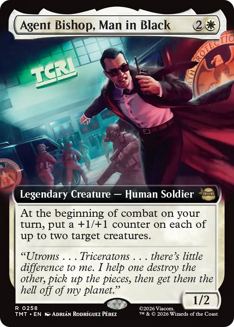 Agent Bishop, Man in Black (Extended Art) [Teenage Mutant Ninja Turtles] | Empire Gaming NC