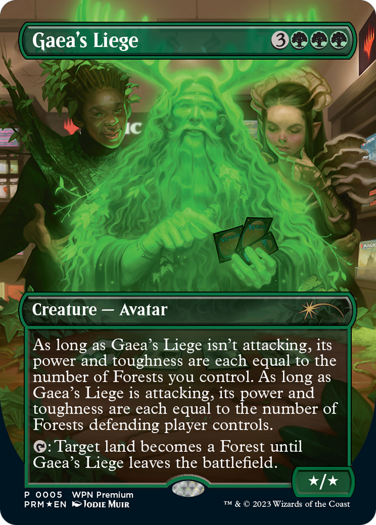 Gaea's Liege (Borderless) [Wizards Play Network 2024] | Empire Gaming NC