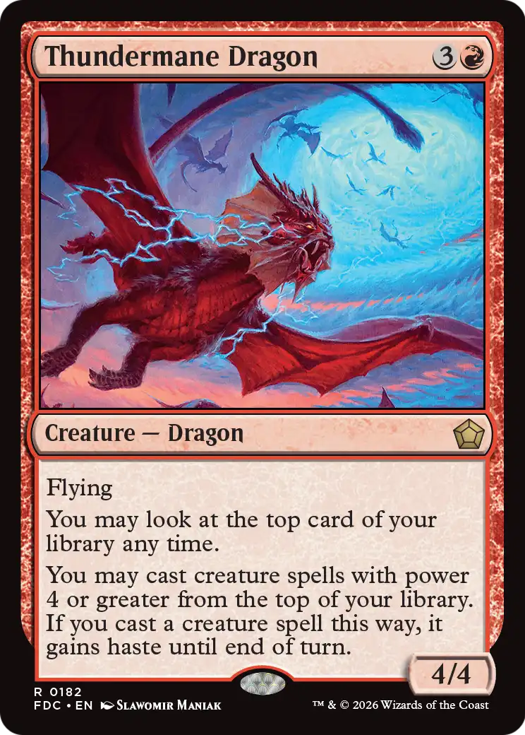 Thundermane Dragon [Foundations Commander] | Empire Gaming NC