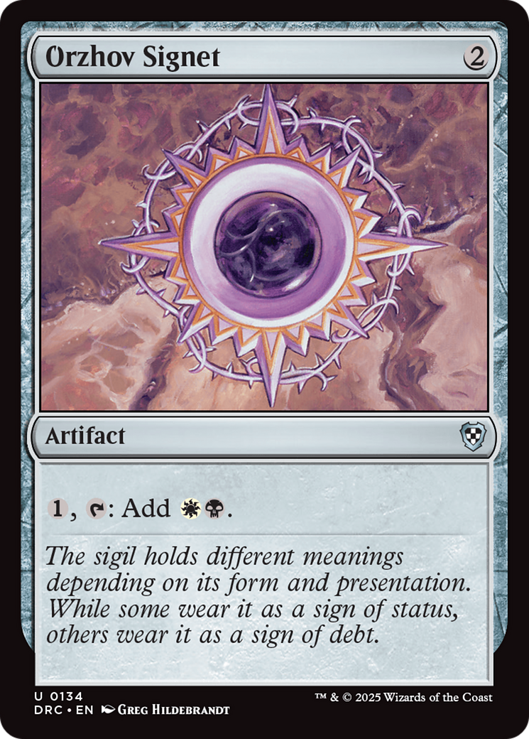 Orzhov Signet [Aetherdrift Commander] | Empire Gaming NC