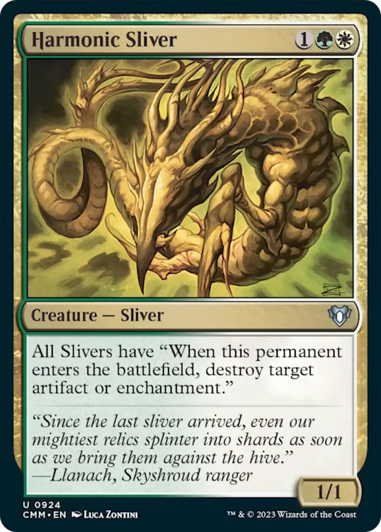 Harmonic Sliver [Commander Masters] | Empire Gaming NC