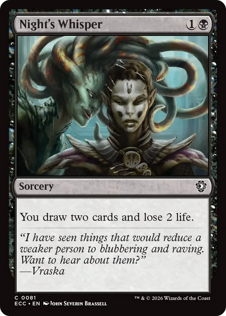 Night's Whisper [Lorwyn Eclipsed Commander] | Empire Gaming NC
