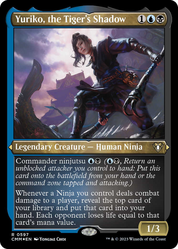 Yuriko, the Tiger's Shadow (Foil Etched) [Commander Masters] | Empire Gaming NC