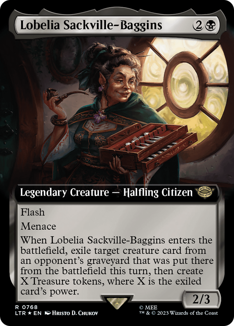 Lobelia Sackville-Baggins (Extended Art) (Surge Foil) [The Lord of the Rings: Tales of Middle-Earth] | Empire Gaming NC