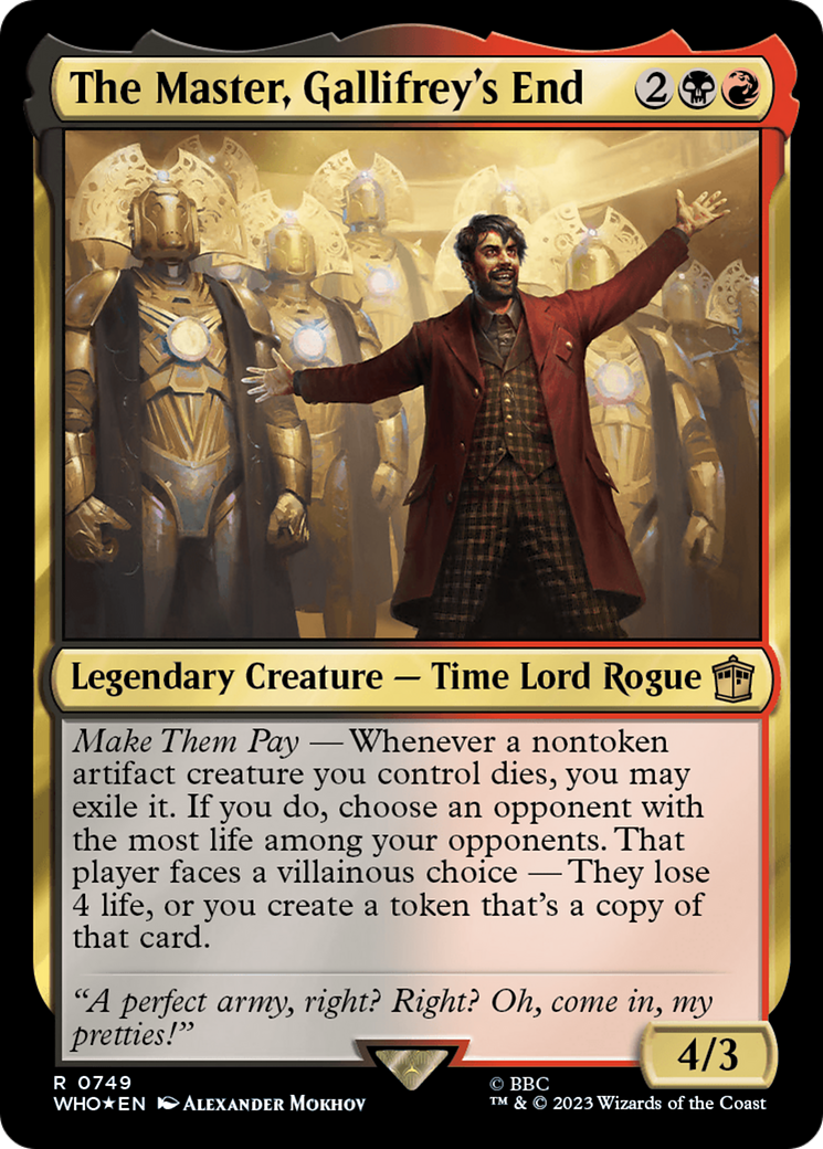 The Master, Gallifrey's End (Surge Foil) [Doctor Who] | Empire Gaming NC