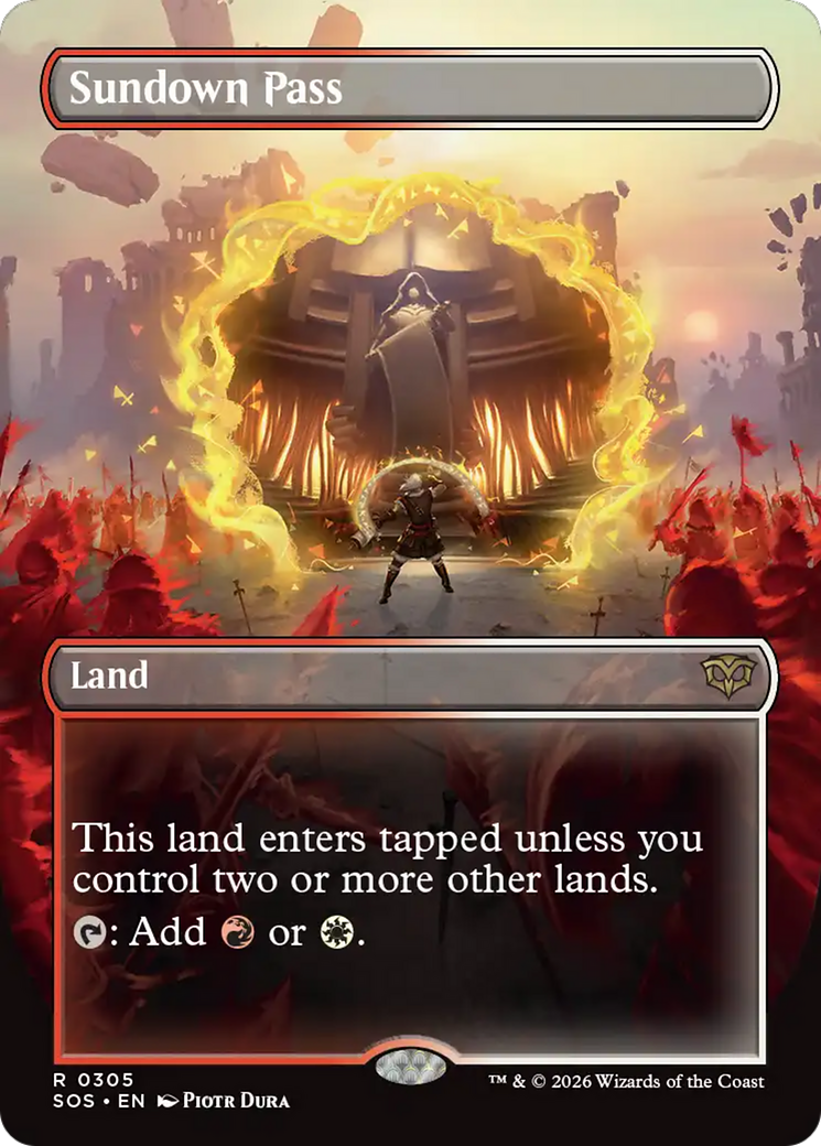 Sundown Pass (Borderless) [Secrets of Strixhaven] | Empire Gaming NC