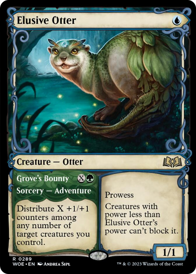 Elusive Otter // Grove's Bounty (Showcase) [Wilds of Eldraine] | Empire Gaming NC