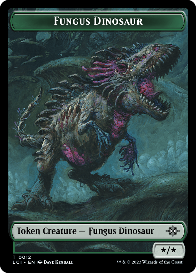 Fungus Dinosaur // Spirit Double-Sided Token [The Lost Caverns of Ixalan Tokens] | Empire Gaming NC