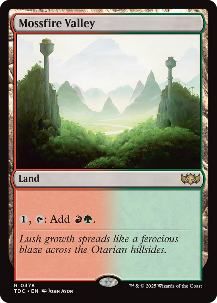 Mossfire Valley [Tarkir: Dragonstorm Commander] | Empire Gaming NC