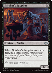 Stitcher's Supplier [Duskmourn: House of Horror Commander] | Empire Gaming NC