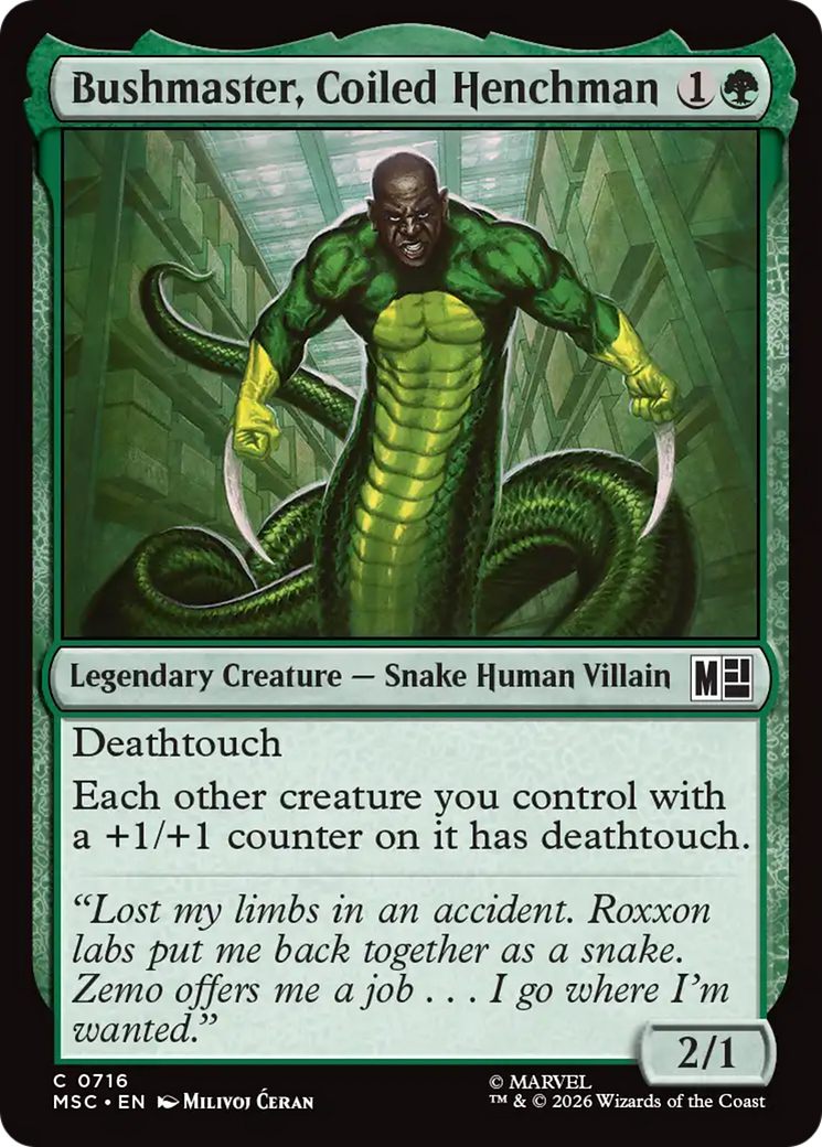 Bushmaster, Coiled Henchman [Marvel Super Heroes Commander] | Empire Gaming NC