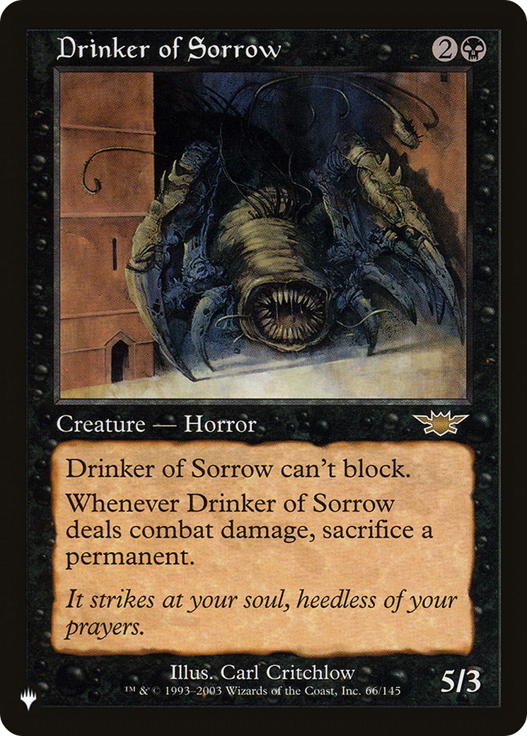 Drinker of Sorrow [The List] | Empire Gaming NC