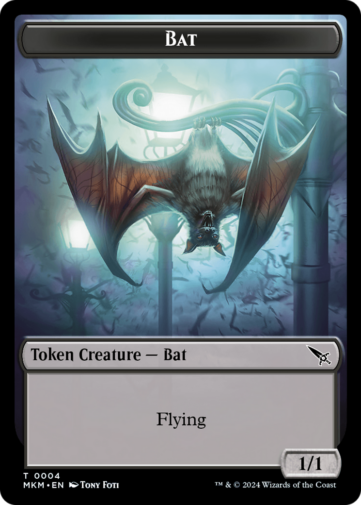 Bat Token [Murders at Karlov Manor Tokens] | Empire Gaming NC