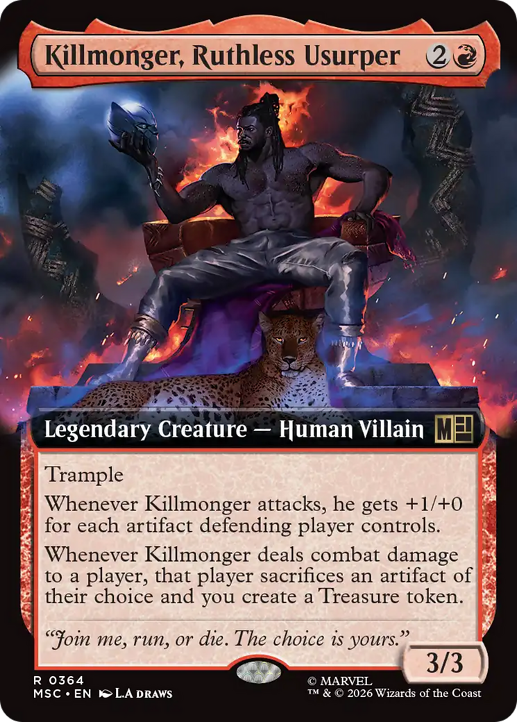 Killmonger, Ruthless Usurper (Extended Art) [Marvel Super Heroes Commander] | Empire Gaming NC