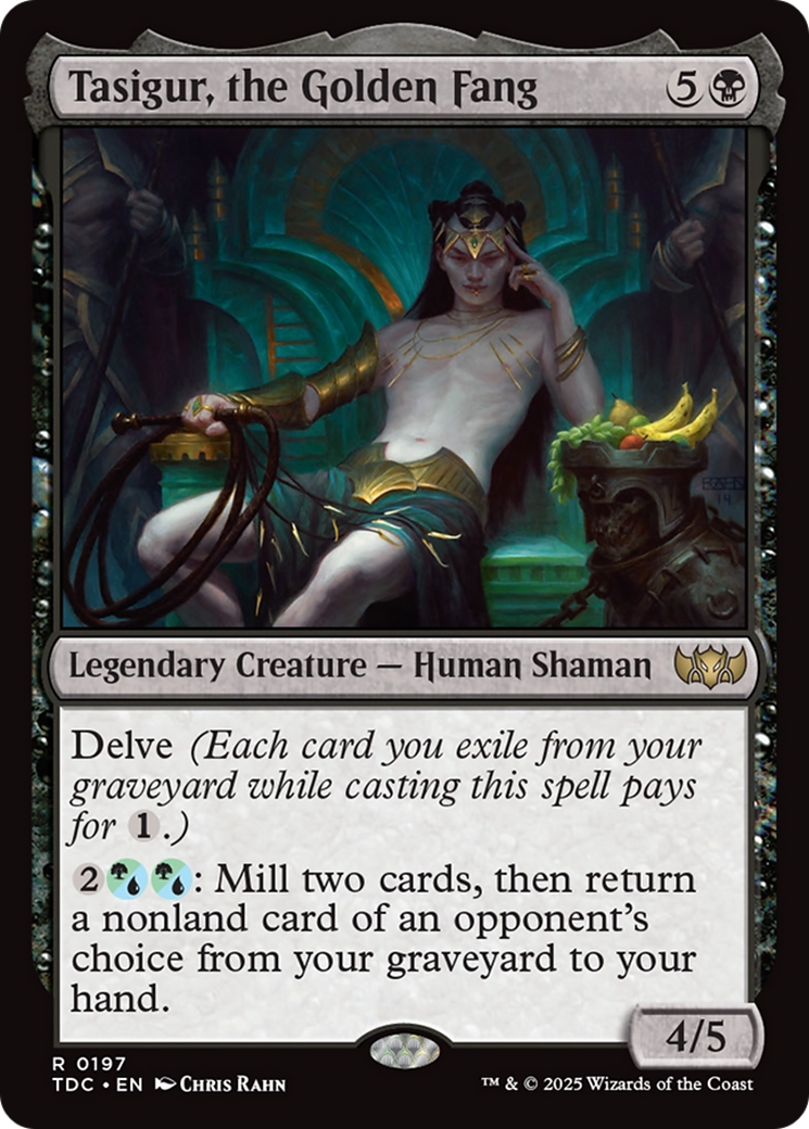Tasigur, the Golden Fang [Tarkir: Dragonstorm Commander] | Empire Gaming NC