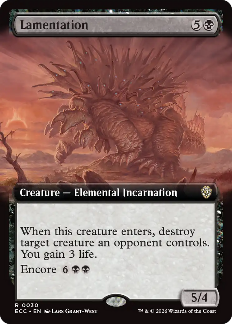 Lamentation (Extended Art) [Lorwyn Eclipsed Commander] | Empire Gaming NC