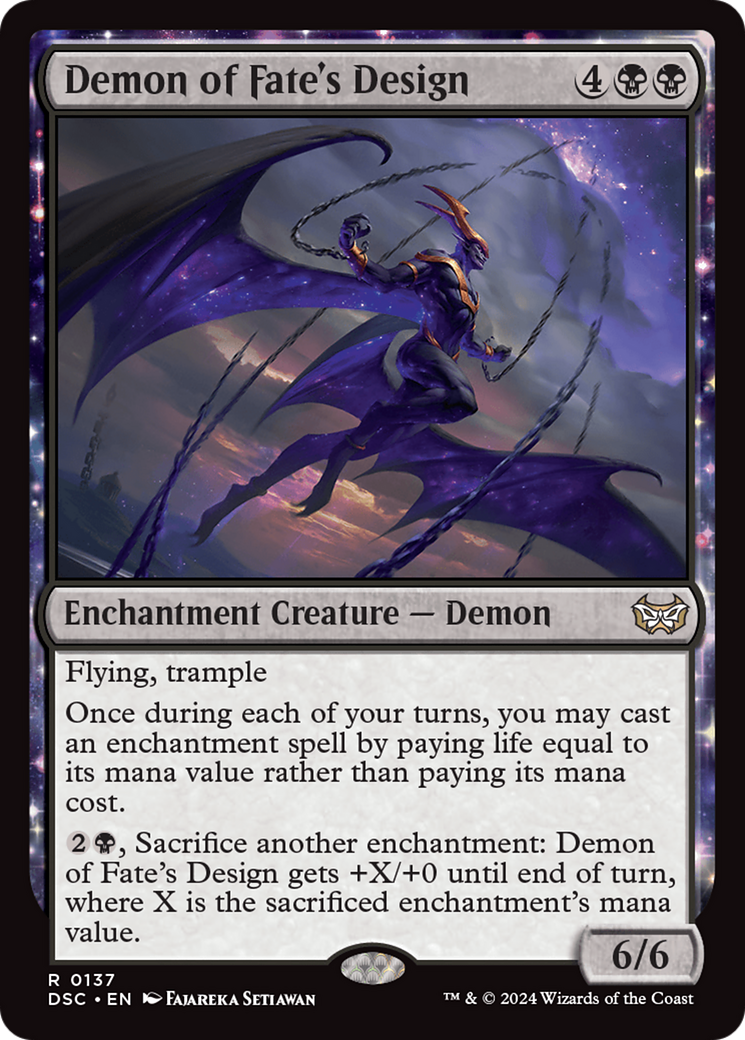 Demon of Fate's Design [Duskmourn: House of Horror Commander] | Empire Gaming NC