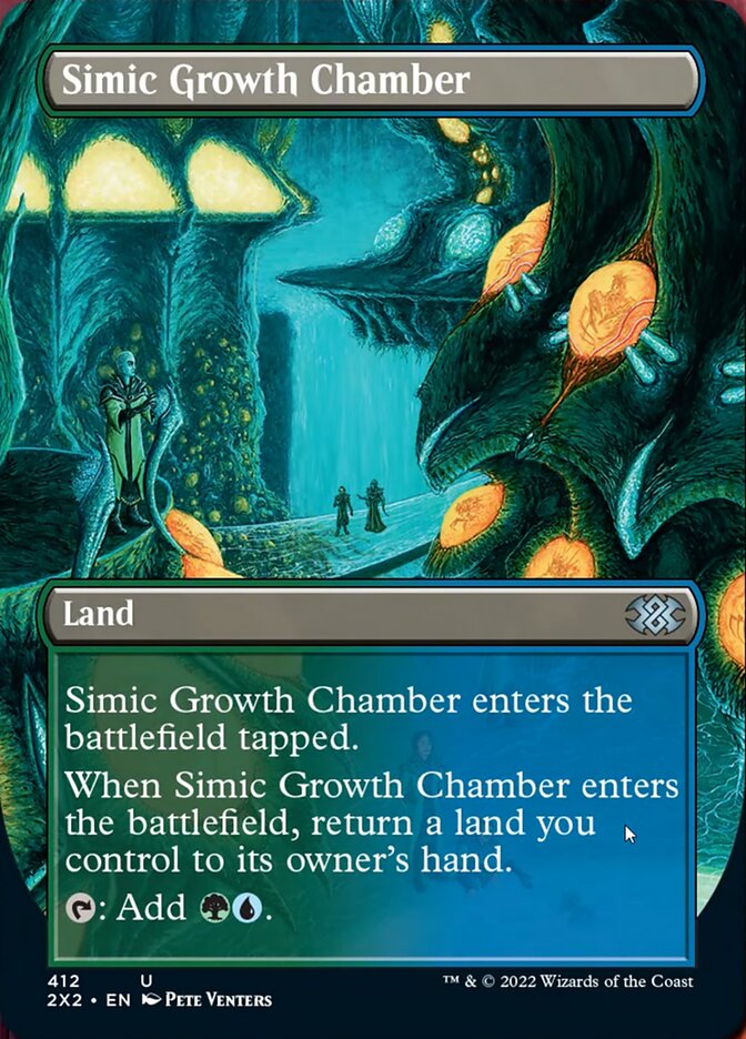 Simic Growth Chamber (Borderless Alternate Art) [Double Masters 2022] | Empire Gaming NC