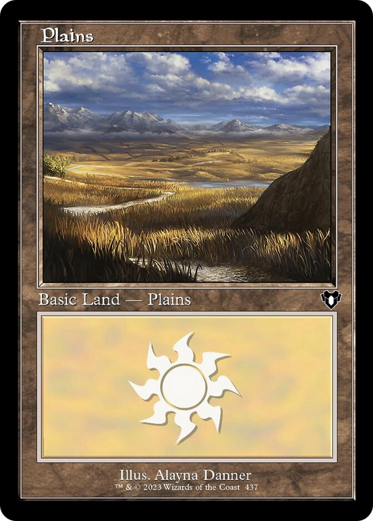 Plains (437) (Retro) [Commander Masters] | Empire Gaming NC