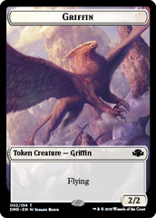 Zombie // Griffin Double-Sided Token [Dominaria Remastered Tokens] | Empire Gaming NC