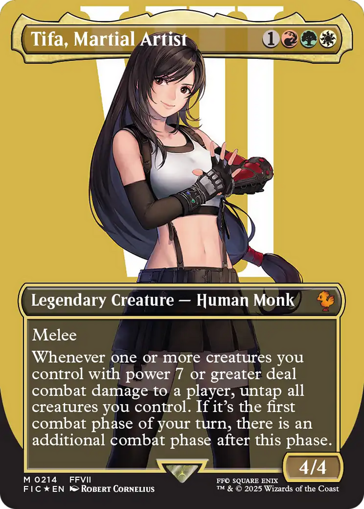 Tifa, Martial Artist (Borderless) (Surge Foil) [FINAL FANTASY Commander] | Empire Gaming NC