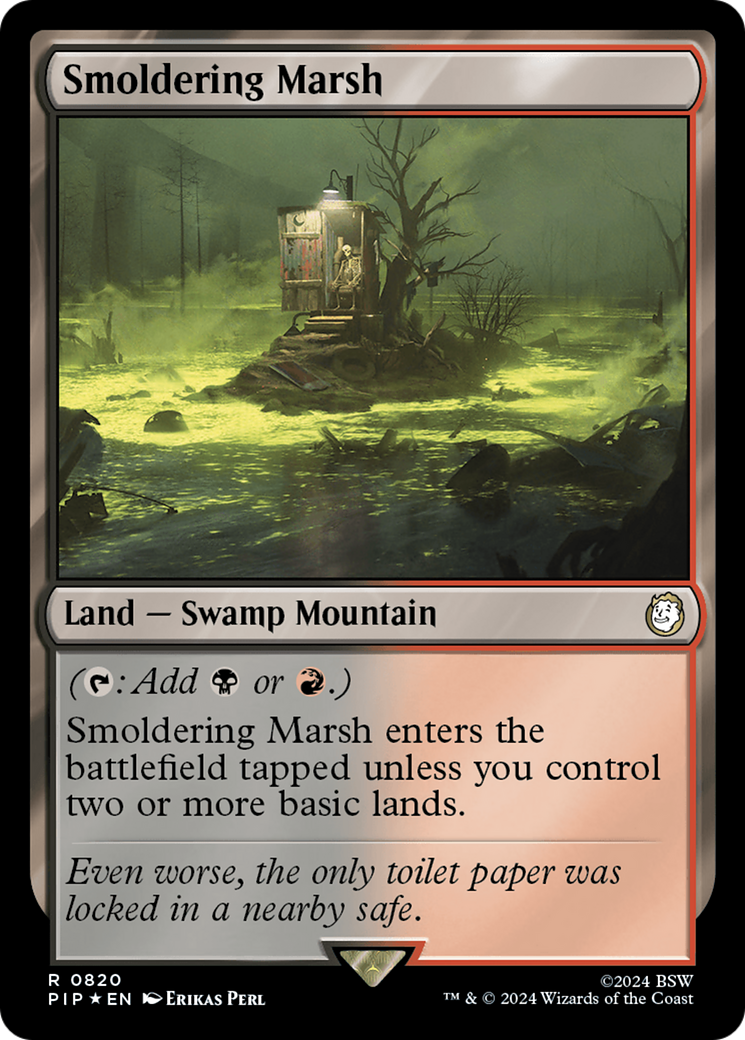 Smoldering Marsh (Surge Foil) [Fallout] | Empire Gaming NC