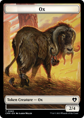 Phyrexian Golem // Ox Double-Sided Token [Commander Masters Tokens] | Empire Gaming NC