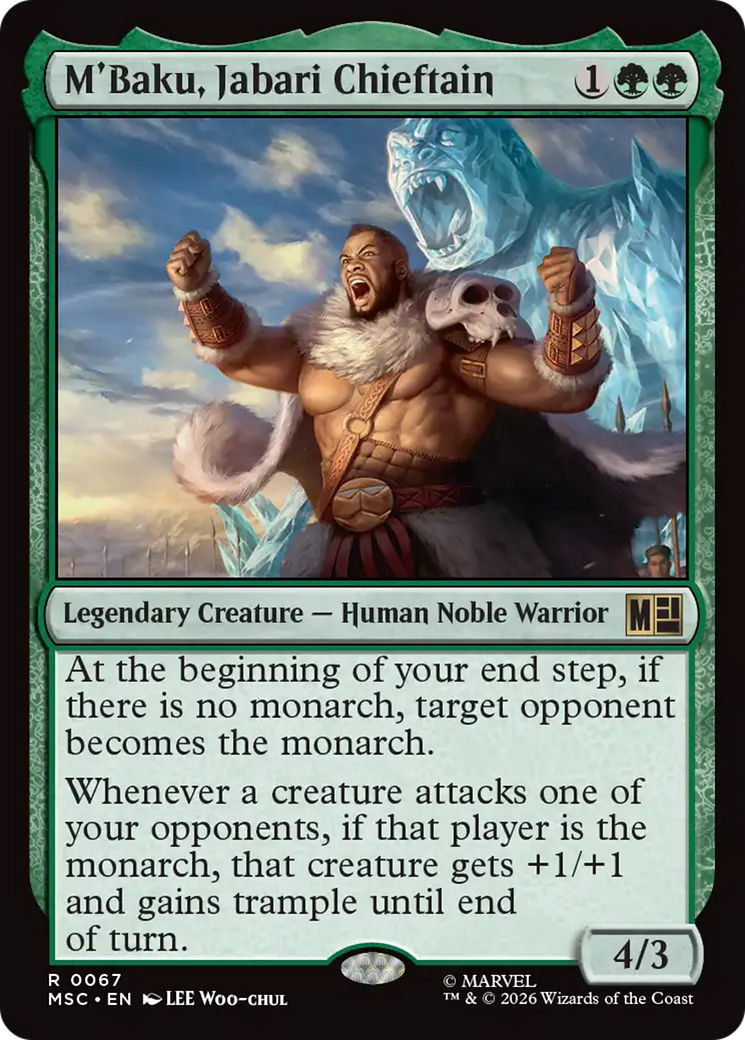 M'Baku, Jabari Chieftain (Surge Foil) [Marvel Super Heroes Commander] | Empire Gaming NC