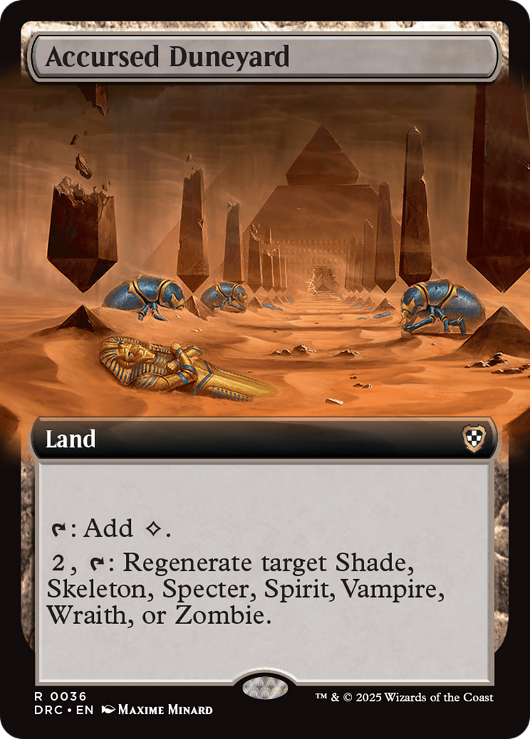 Accursed Duneyard (Extended Art) [Aetherdrift Commander] | Empire Gaming NC