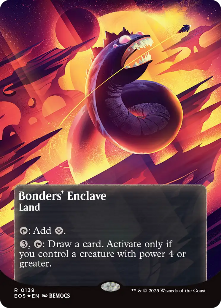 Bonders' Enclave (0136) (Borderless) (Galaxy Foil) [Edge of Eternities: Stellar Sights] | Empire Gaming NC