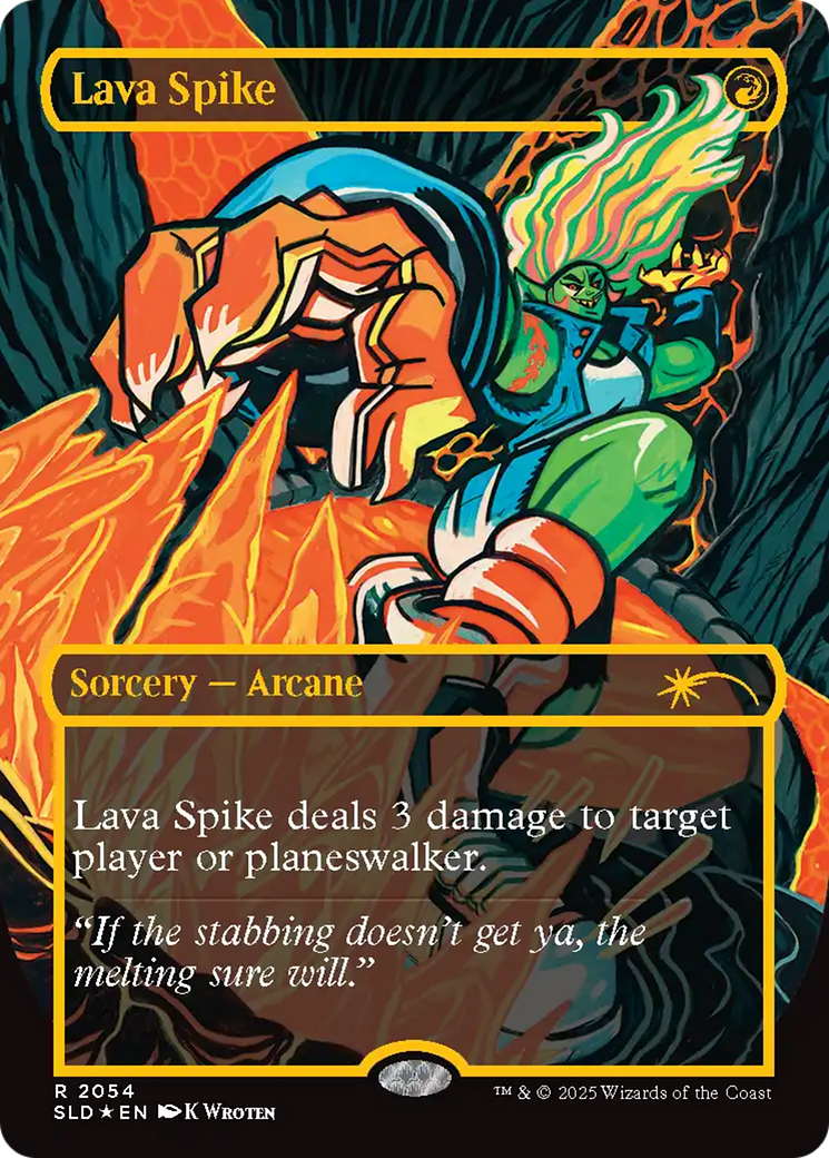 Lava Spike (2054) (Raised Foil) [Secret Lair Drop Series] | Empire Gaming NC