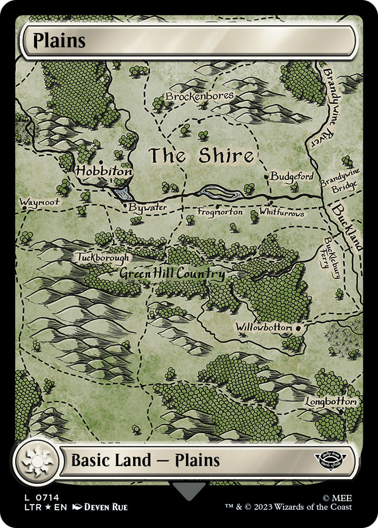 Plains (0714) (Surge Foil) [The Lord of the Rings: Tales of Middle-Earth] | Empire Gaming NC