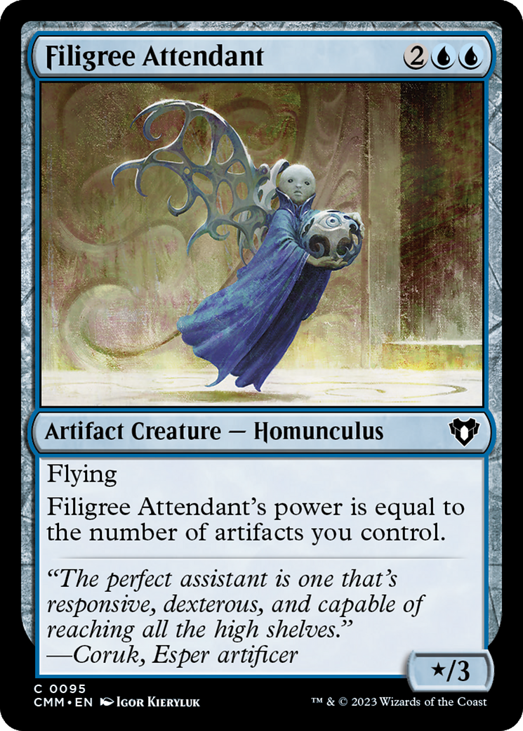 Filigree Attendant [Commander Masters] | Empire Gaming NC