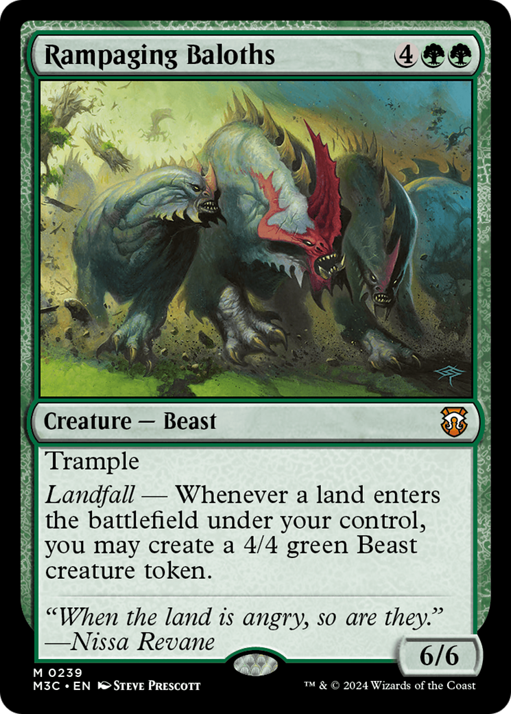 Rampaging Baloths (Ripple Foil) [Modern Horizons 3 Commander] | Empire Gaming NC