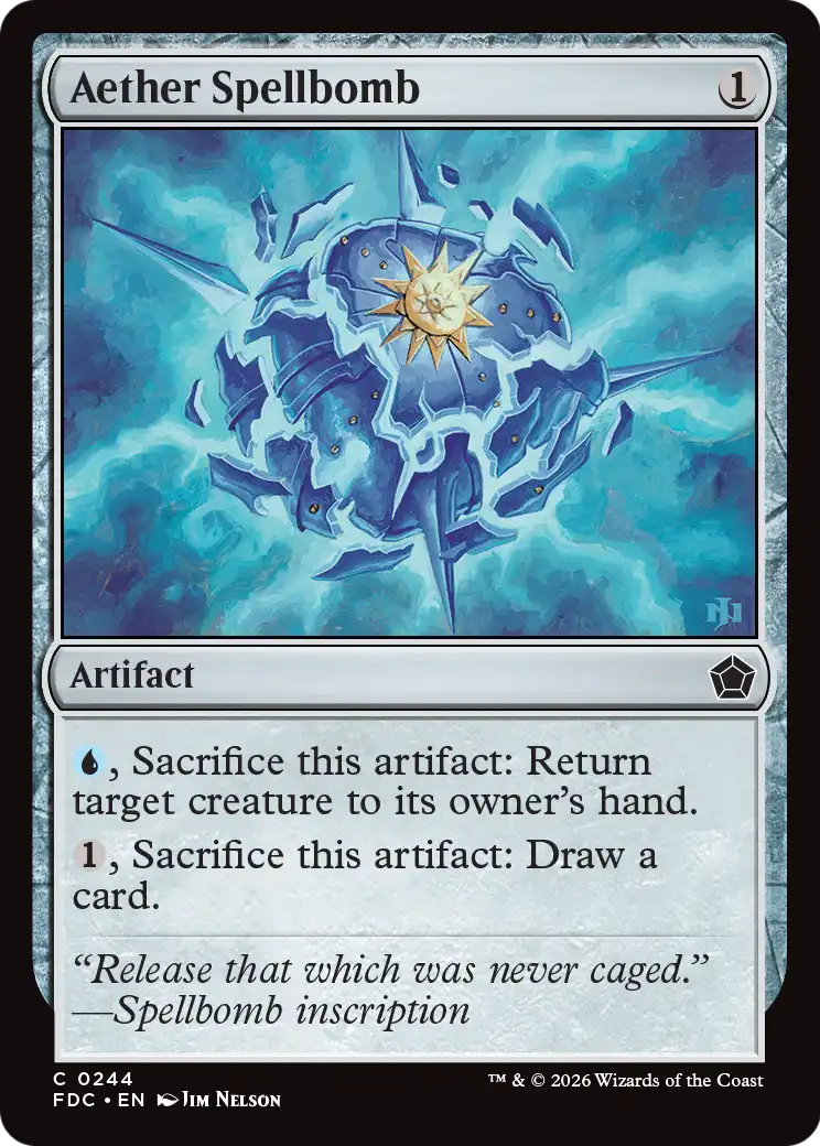 Aether Spellbomb [Foundations Commander] | Empire Gaming NC