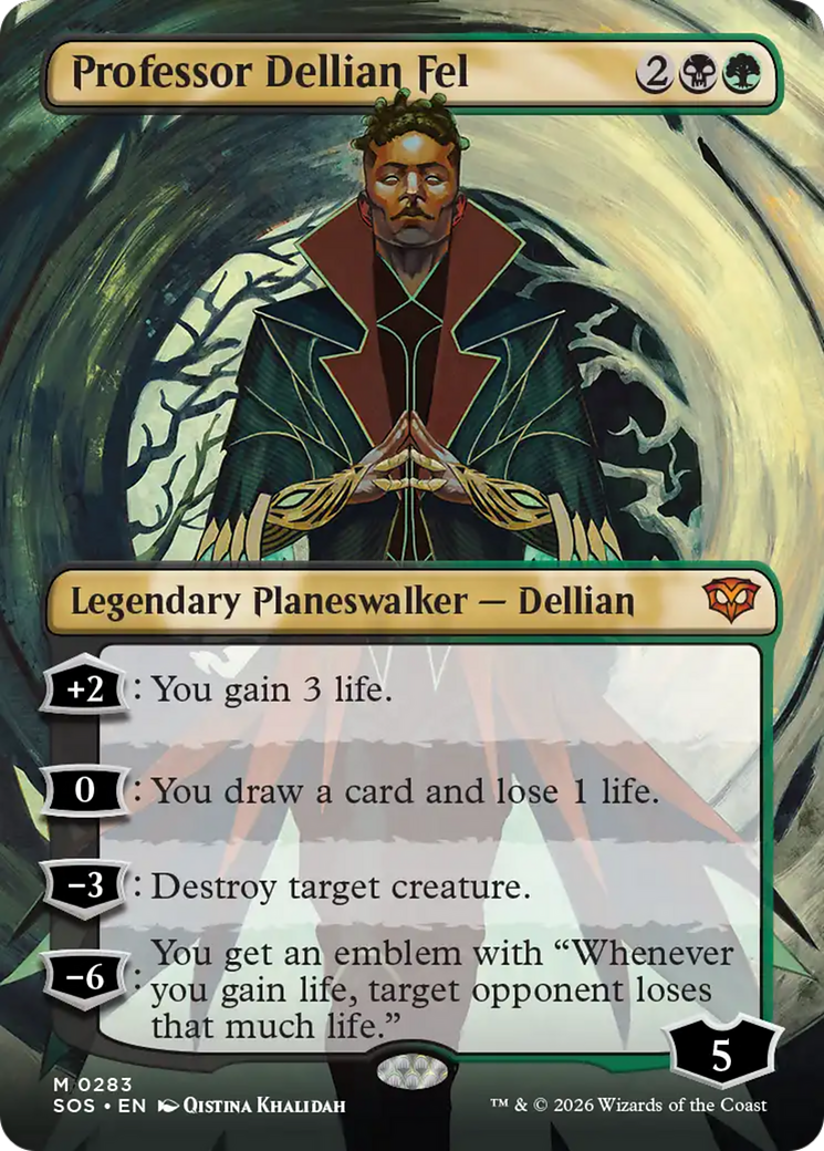 Professor Dellian Fel (Borderless) [Secrets of Strixhaven] | Empire Gaming NC