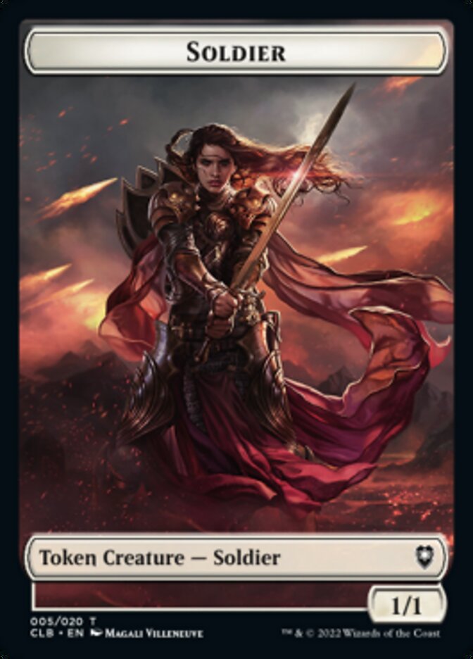 Soldier Token [Commander Legends: Battle for Baldur's Gate Tokens] | Empire Gaming NC