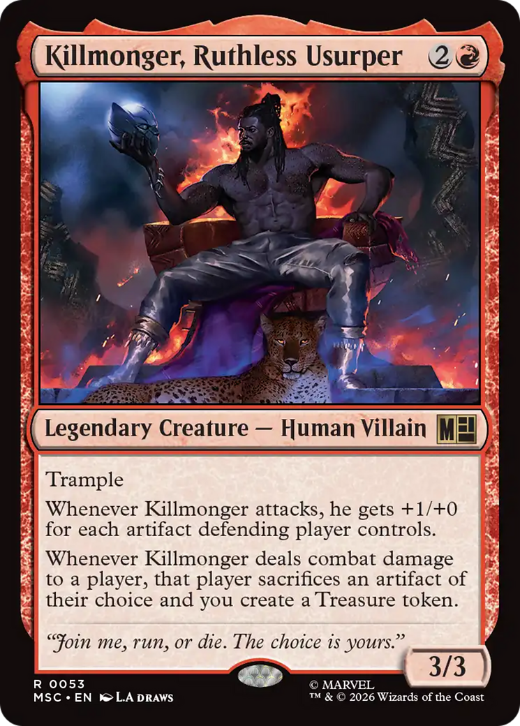 Killmonger, Ruthless Usurper (Surge Foil) [Marvel Super Heroes Commander] | Empire Gaming NC